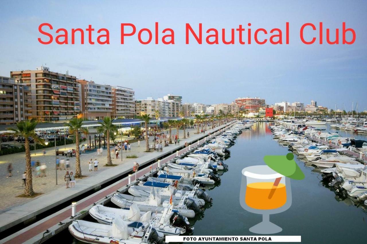 Playa 500M Y Centro Pueblo 600M, Piscina, 4 Clim, 2 Parkings Apartment Santa Pola Bagian luar foto